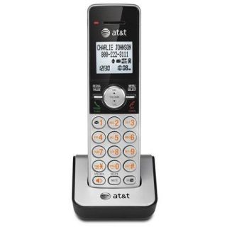 AT&T CL80103 DECT 6.0 Cordless Accessory Handset with Caller ID and Call Waiting, Silver/Black