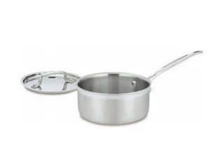 Cuisinart MCP19 18 MultiClad Pro Stainless Steel 2 Quart Saucepan with Cover