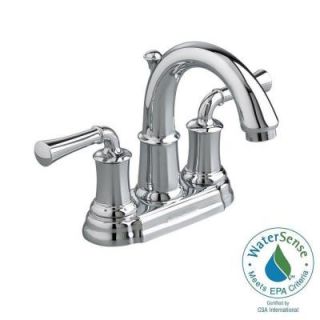 American Standard Portsmouth 4 in. Centerset 2 Handle High Arc Bathroom Faucet with Speed Connect Drain in Polished Chrome 7420.201.002
