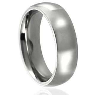 Journee Collection Stainless Steel Wedding Band (6 mm) Size  5