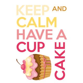 Home Decor Line Keep Calm and Cupcake Quote Wall Decal by WallPops!
