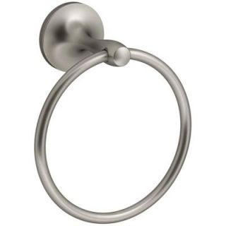 KOHLER Willamette Towel Ring in Brushed Nickel K R99802 BN