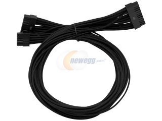 Open Box: Individually Sleeved Cable Set for EVGA B2/G2/P2 Power Supply / PSU (Black)   EVGA 100 CK 1300 B9