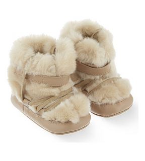 CHLOE   Faux fur moon boots 0 6 months