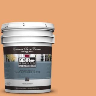 BEHR Premium Plus Ultra 5 gal. #M230 5 Sweet Curry Satin Enamel Exterior Paint 985405