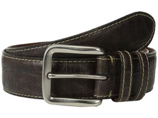 Torino Leather Co. 40mm Croc Tail Embossed Calf w/ Nickel Buckle Brown