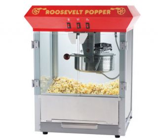 Red Roosevelt 8 oz Antique Style Popcorn Machine —