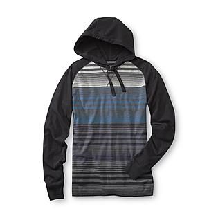 Always Push Forward Mens Jersey Knit Hoodie   Striped   Clothing