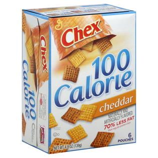 Chex  100 Calorie Snack, Cheddar, 6 pouches [4.9 oz (139 g)]