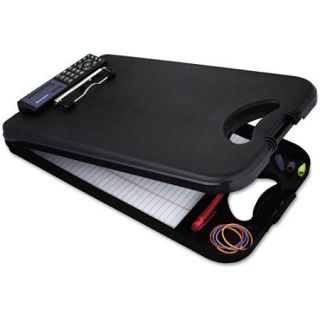 Saunders DeskMate II w/Calculator, 1/2" Capacity, 8 1/2w x 11 3/4h, Black