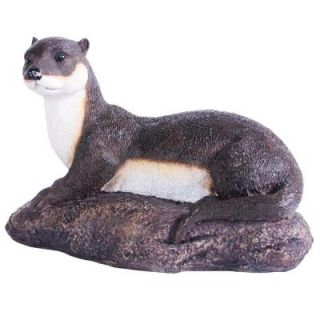 Kelkay Laying Otter Statue 4461
