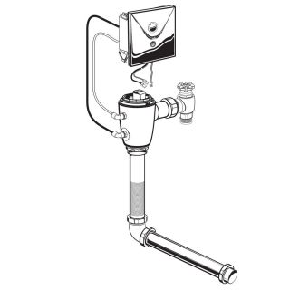 Concealed 1.28 GPF AC Flush Valve with Back Spud by American Standard