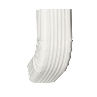 Amerimax 9 in White Aluminum Front Elbow