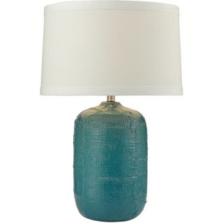 Dimond Patchwork Ceramic Mediterranean Blue Table Lamp   17430352
