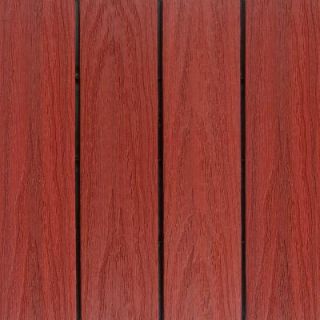 NewTechWood UltraShield Naturale 1 ft. x 1 ft. Quick Deck Outdoor Composite Deck Tile in Swedish Red (10 sq. ft. per box) US QD ZX SR