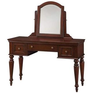 Home Styles Lafayette Vanity Table and Mirror, Cherry