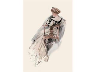She Sports a Witching Gown 12x18 Giclee On Canvas