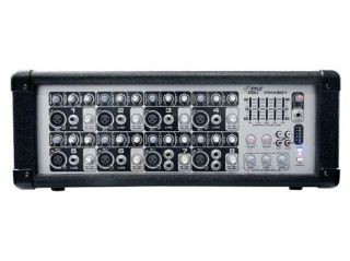 PylePro PMX401 4 Channel Powered PA Mixer/Amplifier, 150W, Aux (3.5mm) and RCA Input Connector Jacks, Graphic EQ