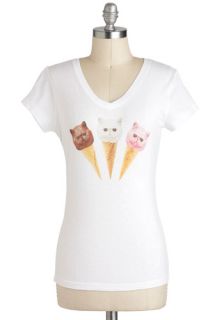 Cat I Have Another Scoop? Top  Mod Retro Vintage T Shirts