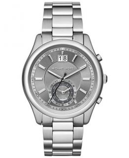 Michael Kors Mens Chronograph Aiden Stainless Steel Bracelet Watch