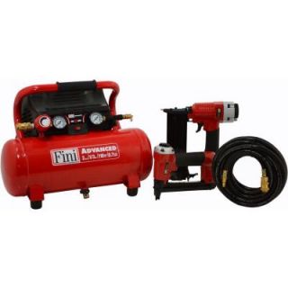 Fini 2 Gal. 110 PSI Portable Electric Air Compressor with 2 Nailer Combo Kit F2G2PAK