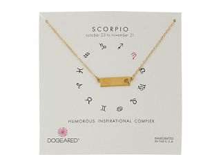 Dogeared Scorpio Zodiac Bar Necklace