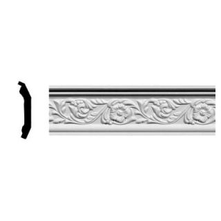 Ekena Millwork 2 1/8 in. x 3 3/8 in. x 94 5/8 in. Polyurethane Medway Crown Moulding MLD03X02X04ME