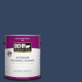 BEHR Premium Plus 1 gal. #610D 7 Night Watch Zero VOC Eggshell Enamel Interior Paint 230001