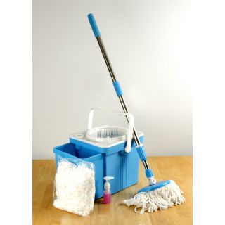 Compact Folding Mop Bucket System Spin Mop   Shopping   The