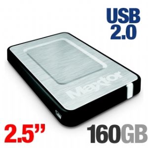Maxtor STM901603OTA3E1 RK OneTouch 4 Mini 160GB External Hard Drive   2.5, USB 2.0