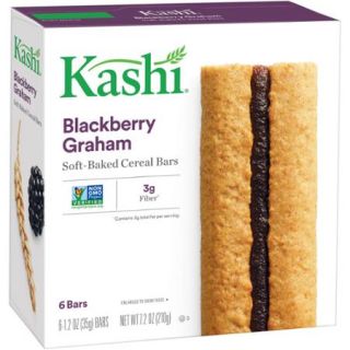 Kashi TLC Blackberry Graham Cereal Bars, 6 ct