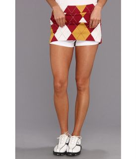 Loudmouth Golf Maroon And Gold Skort