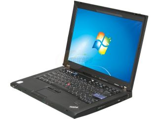 Refurbished: ThinkPad Laptop T Series T61 Intel Core 2 Duo 1.80GHz 2 GB Memory 60 GB HDD 14.1" Windows 7 Home Premium 18 Months Warranty