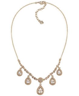 Carolee Necklace, Glass Teardrop Frontal Necklace   Jewelry & Watches