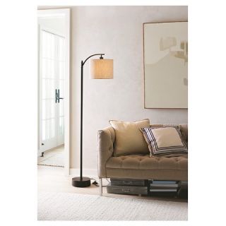 Threshold™ Black Downbridge Floor Lamp with Tan Shade