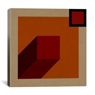 Modern Art Red Prism Graphic Art on Canvas