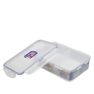 Lock & Lock 6.8 Cup Rectangular Short Food Container with Divider