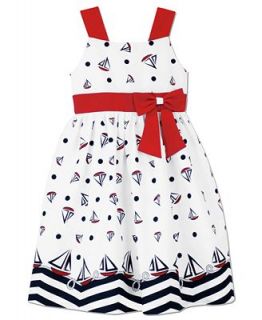 Jayne Copeland Little Girls Sailboat Print Dress   Kids & Baby   