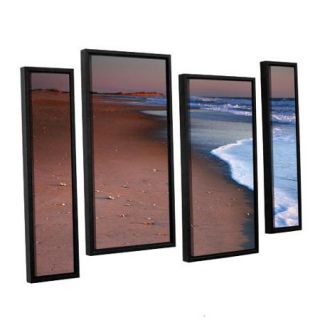 ArtWall Steve Ainsworth "Alone Not Lonely" 4 Piece Floater Framed Canvas Staggered Set