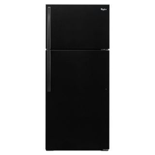 Whirlpool 14.3 cu ft Top Freezer Refrigerator (Black)