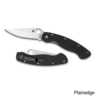 Spyderco Black Military Model Folder Knife