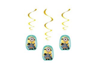 Despicable Me Hanging Swirl Decorations (3 count set)   Party Supplies