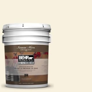 BEHR Premium Plus Ultra 5 gal. #340E 1 Parmesan Flat/Matte Interior Paint 175005