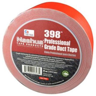 Nashua Tape 2.83 in. x 60.1 yds. 398 All Weather HVAC Duct Tape in Red 1198654