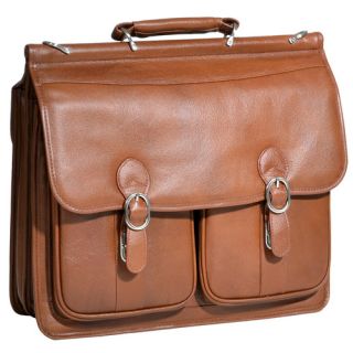 Series Hazel Crest Leather Laptop Briefcase by McKlein USA