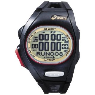 Asics Womens Race CQAR0108 Black Polyurethane Quartz Watch with
