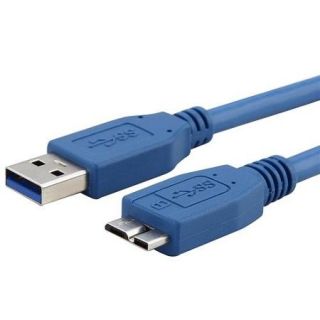 Insten Blue 3FT USB 3.0 A Male to Micro B Male Cable For Samsung Galaxy Note 3 N9000 / SV S5