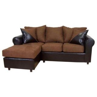Tim 2 Pc Sectional Sofa in Mission Cinnamon Fabric