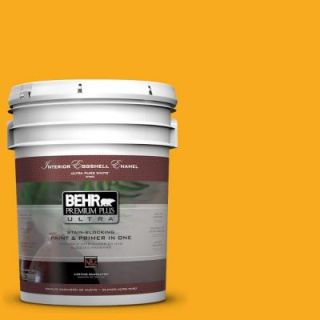BEHR Premium Plus Ultra 5 gal. #P270 7 Sunny Side Up Eggshell Enamel Interior Paint 275305