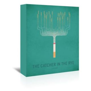 Americanflat The Catcher in the Rye Minimal Graphic Art on Gallery Wrapped Canvas